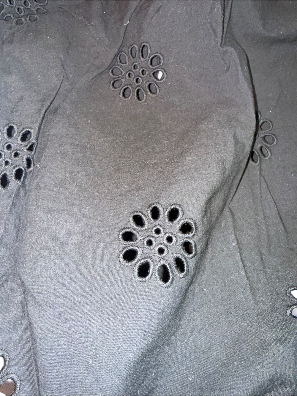 Madewell Black Eyelet Flutter-Sleeve Blouse - Kids - Picture 4 of 5